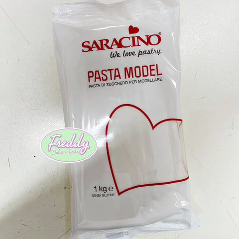 Pasta di zucchero bianca da 1 kg per modelling Saracino model