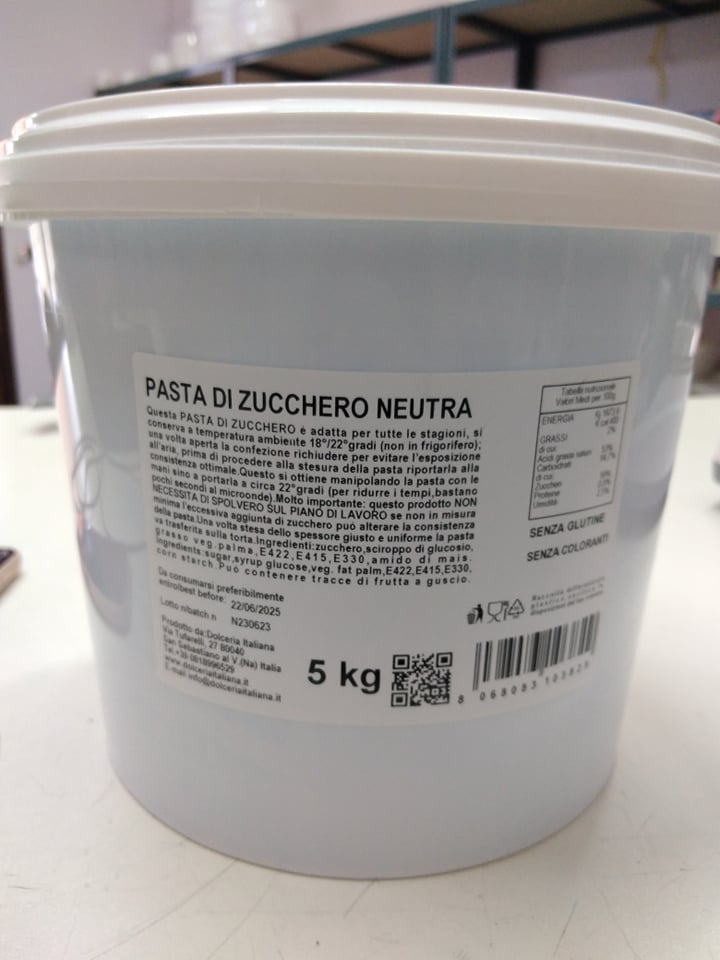 Pasta di zucchero bianca da 5 kg per copertura Dolceria Italiana senza –  Freddy Dolci e Feste