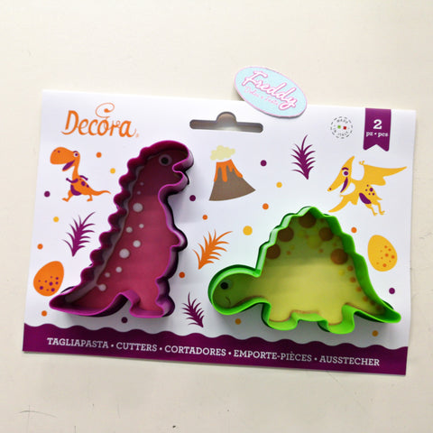 Tagliapasta tagliabiscotto in plastica set jurassic 2 dinosauri