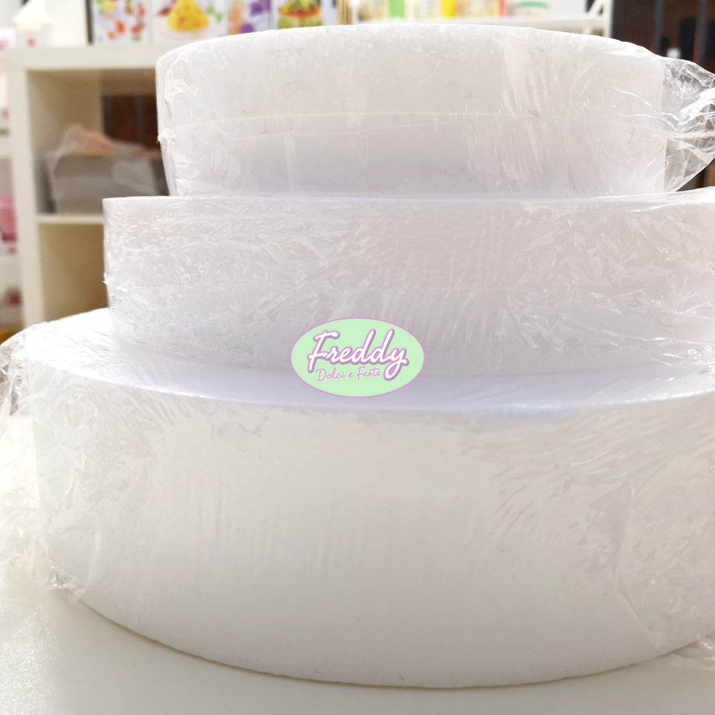 Base tonda in polistirolo forma circolare per torte in varie misure –  Freddy Dolci e Feste