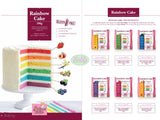 Rainbow cake da 100 gr. di preparato alimentare in polvere in vari gusti e colori