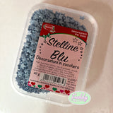 Decorazioni in zucchero stelline blu confezione da 40 grammi