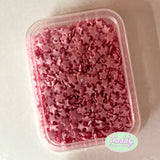 Decorazioni in zucchero stelline rosa confezione da 40 grammi